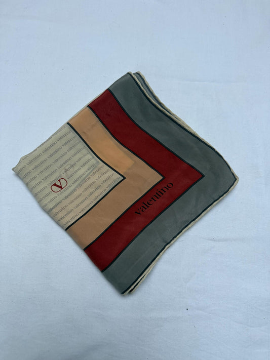 Vintage Valentino Silk Scarf — detail