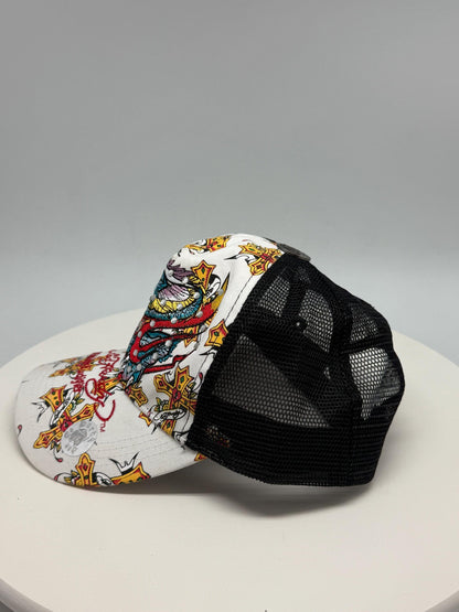 Ed Hardy White Tattoo Trucker Cap — additional view 9