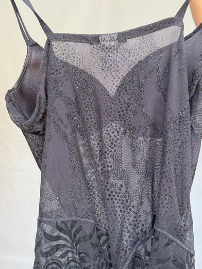 Vintage Black Sheer Lace Bodysuit — additional view 6