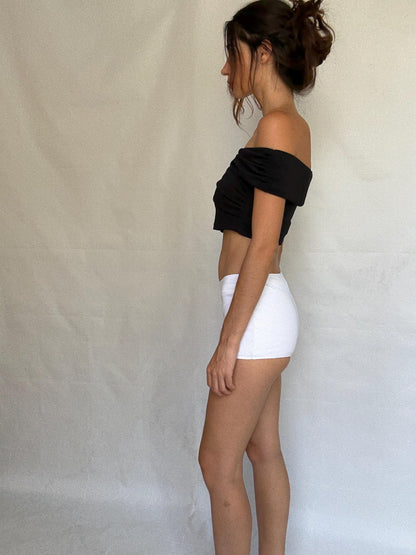 Vintage Stephane Plassier White Hipster Shorts — additional view 10