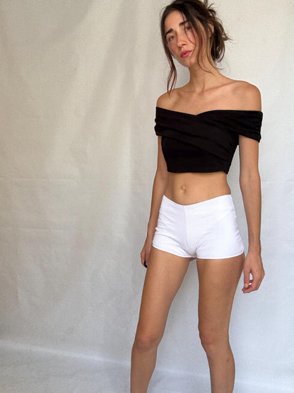 Vintage Stephane Plassier White Hipster Shorts — additional view 12