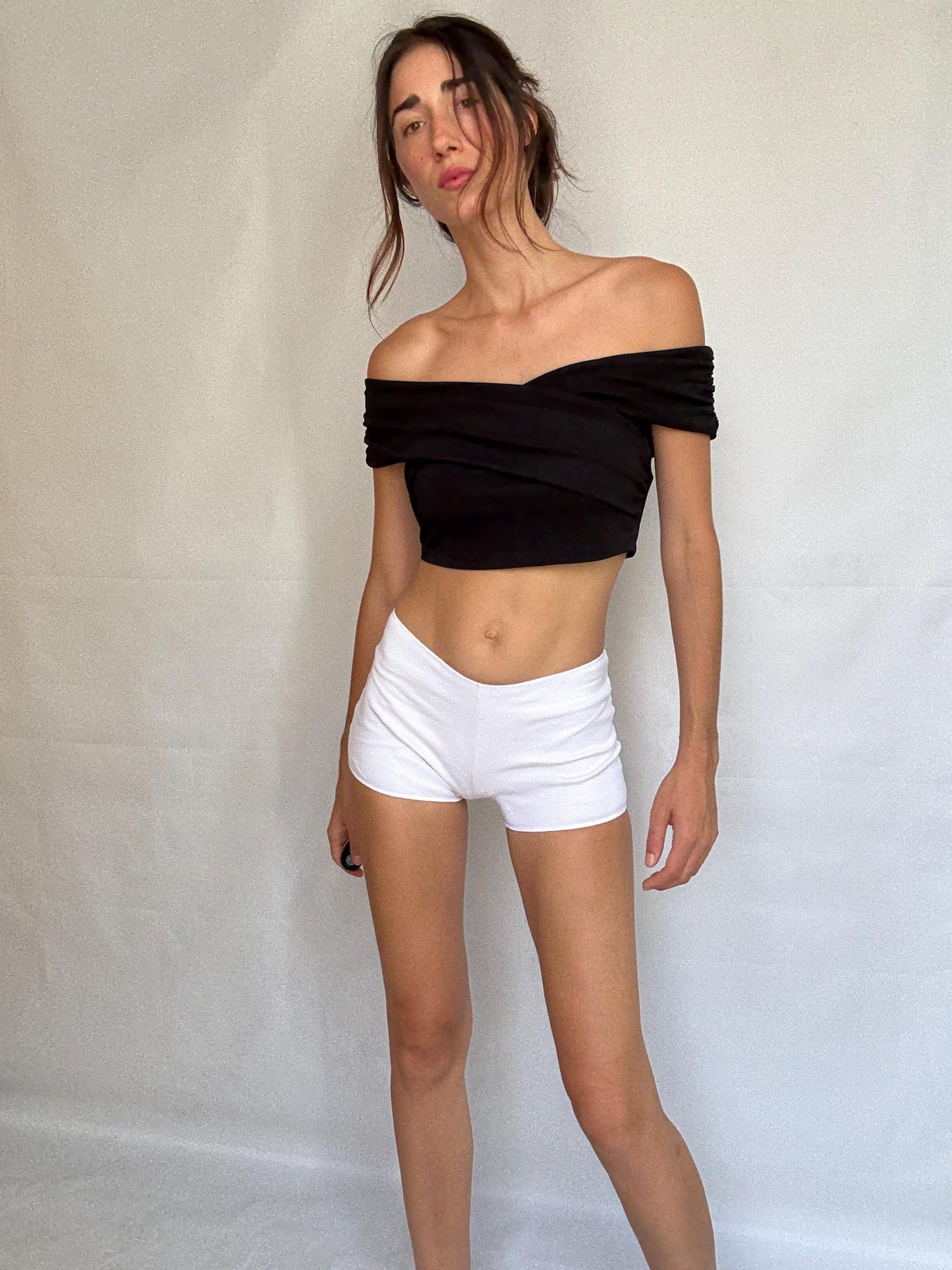 Vintage Stephane Plassier White Hipster Shorts — additional view 13