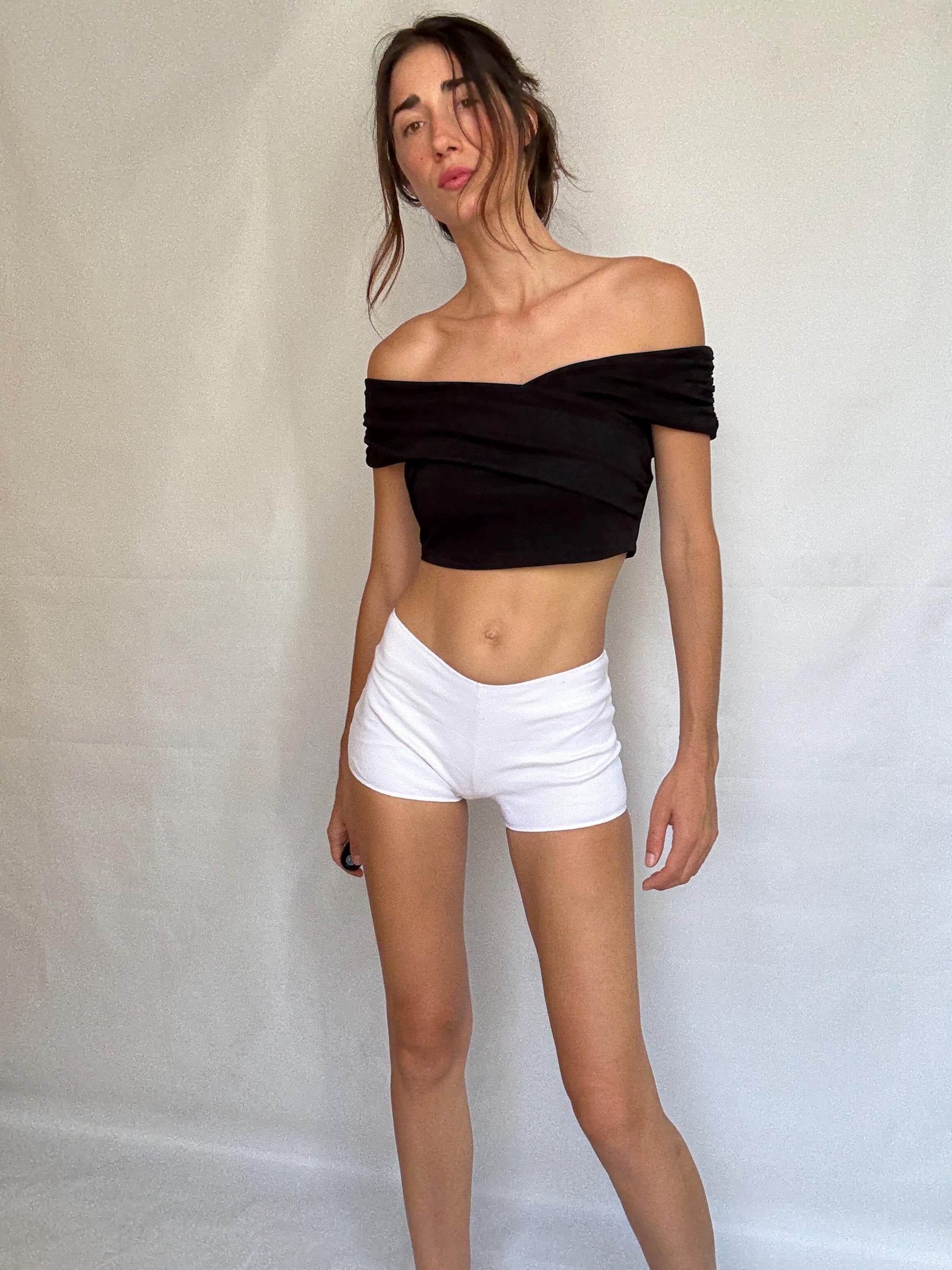Vintage Stephane Plassier White Hipster Shorts — additional view 13