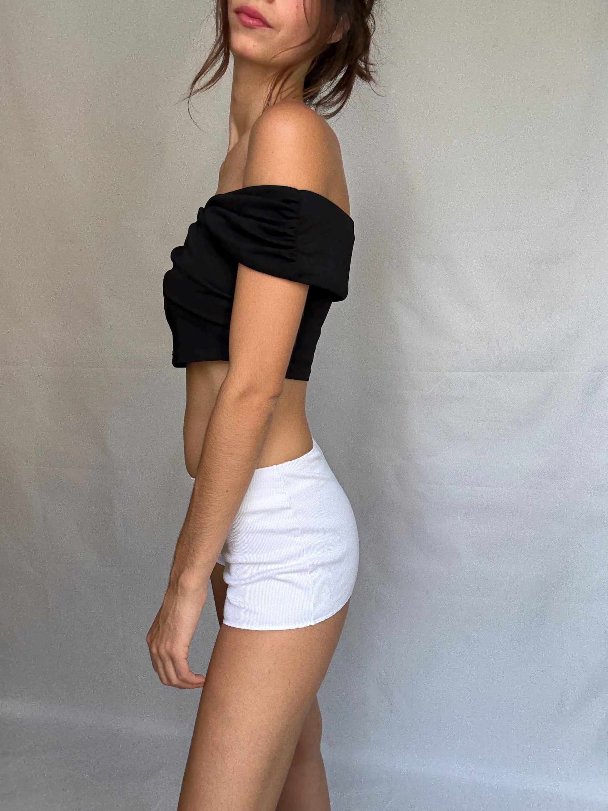 Vintage Stephane Plassier White Hipster Shorts — additional view 17