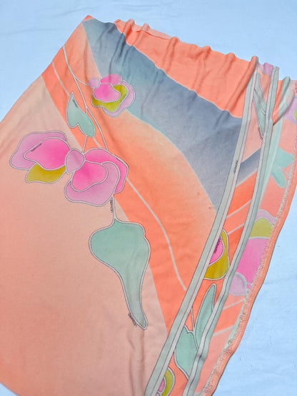 Vintage Leonard Paris Floral Scarf — additional view 19