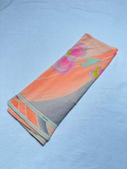 Vintage Leonard Paris Floral Scarf — additional view 15