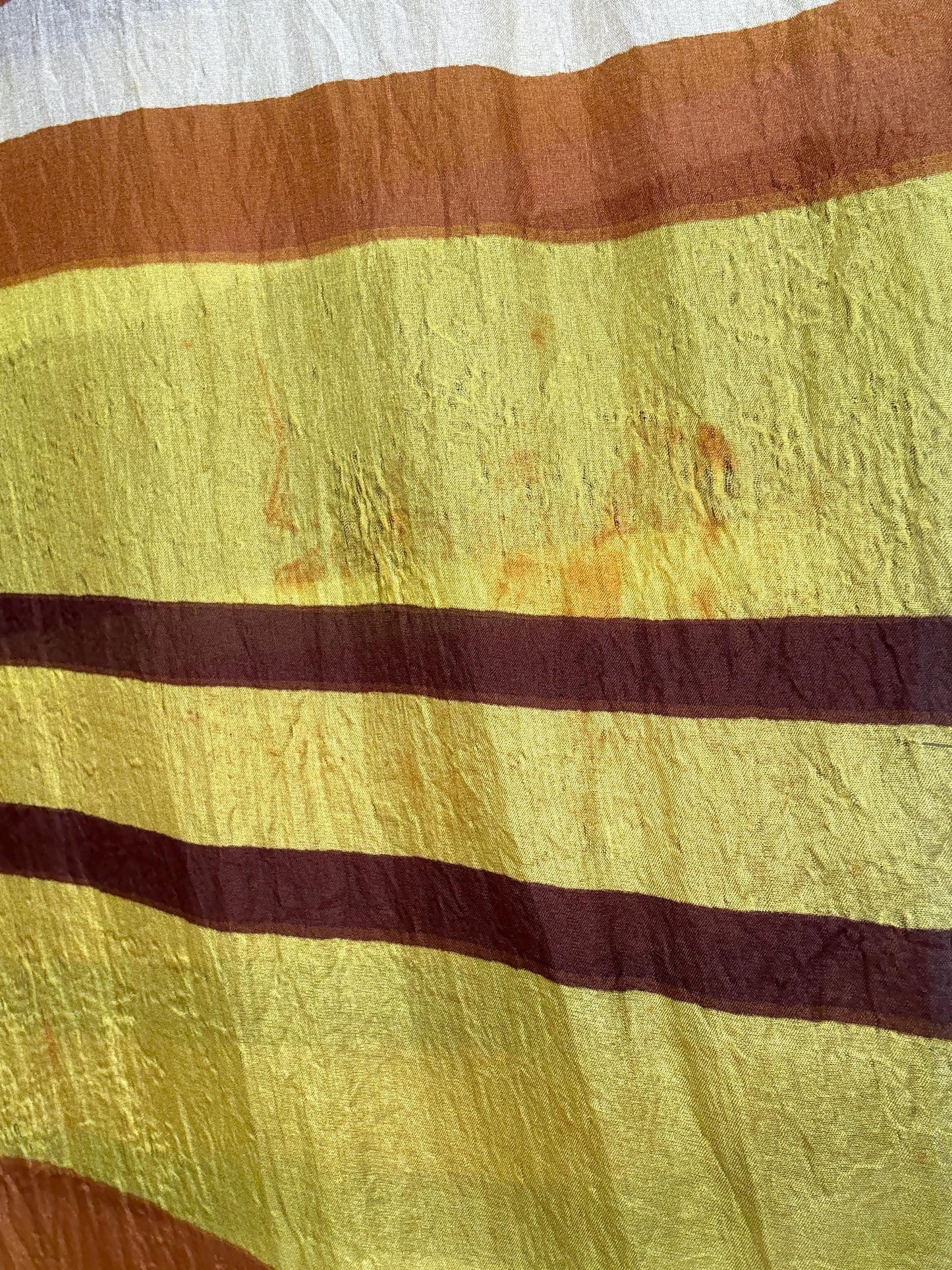 Vintage natural silk scarf, 100% pure silk, handsewn edges, Parisian chic scarf