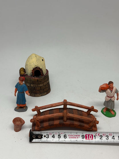 Vintage Painted Nativity Figurine Set — additional view 5