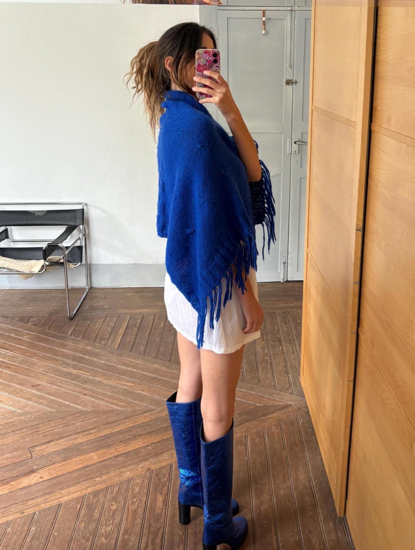 Vintage Blue Streetwear Scarf — additional view 11