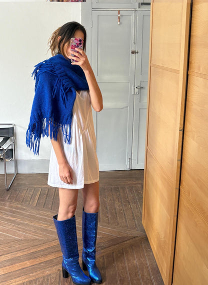 Vintage Blue Streetwear Scarf — additional view 13