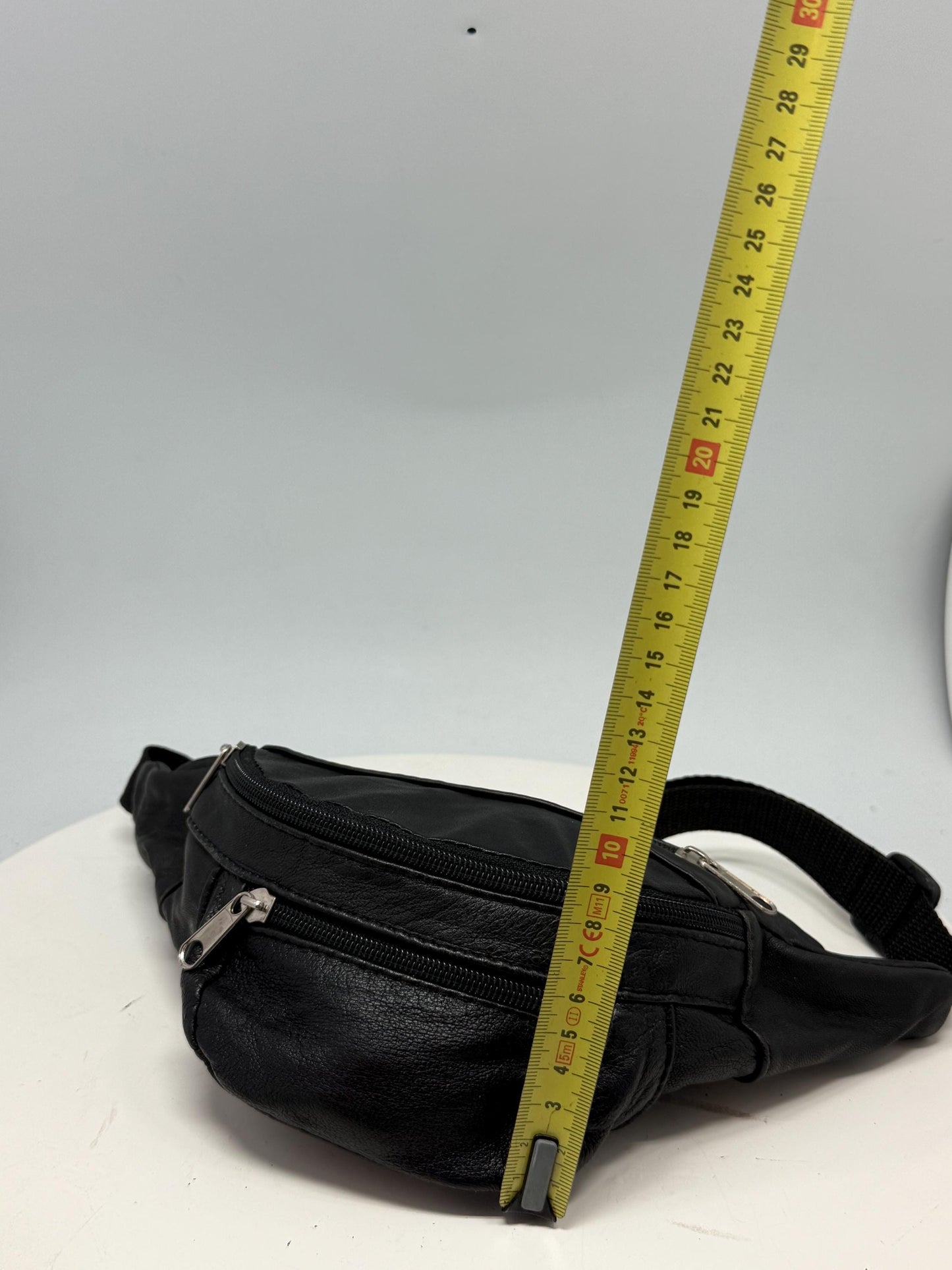 Vintage Black Leather Fanny Pack — additional view 9