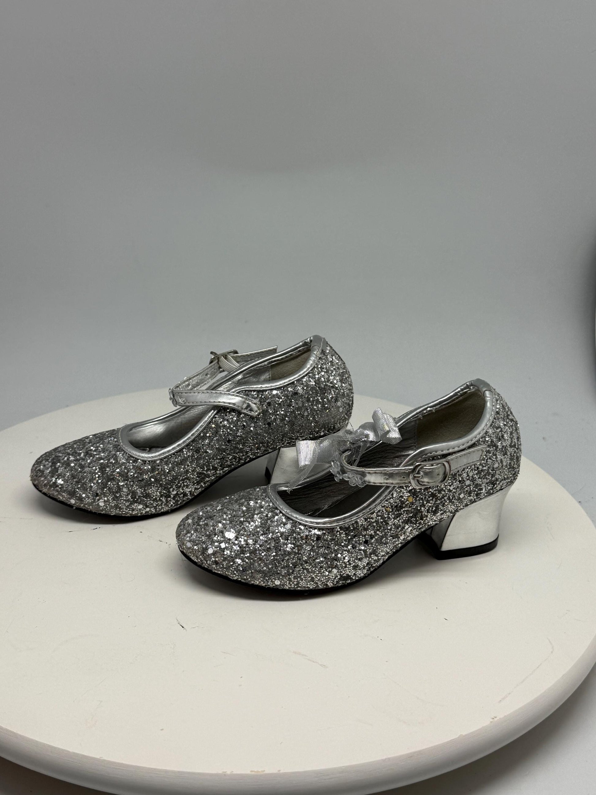 Silver Glitter Mary Jane Shoes For Kids — additional view 5