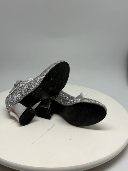 Silver Glitter Mary Jane Shoes For Kids — additional view 9