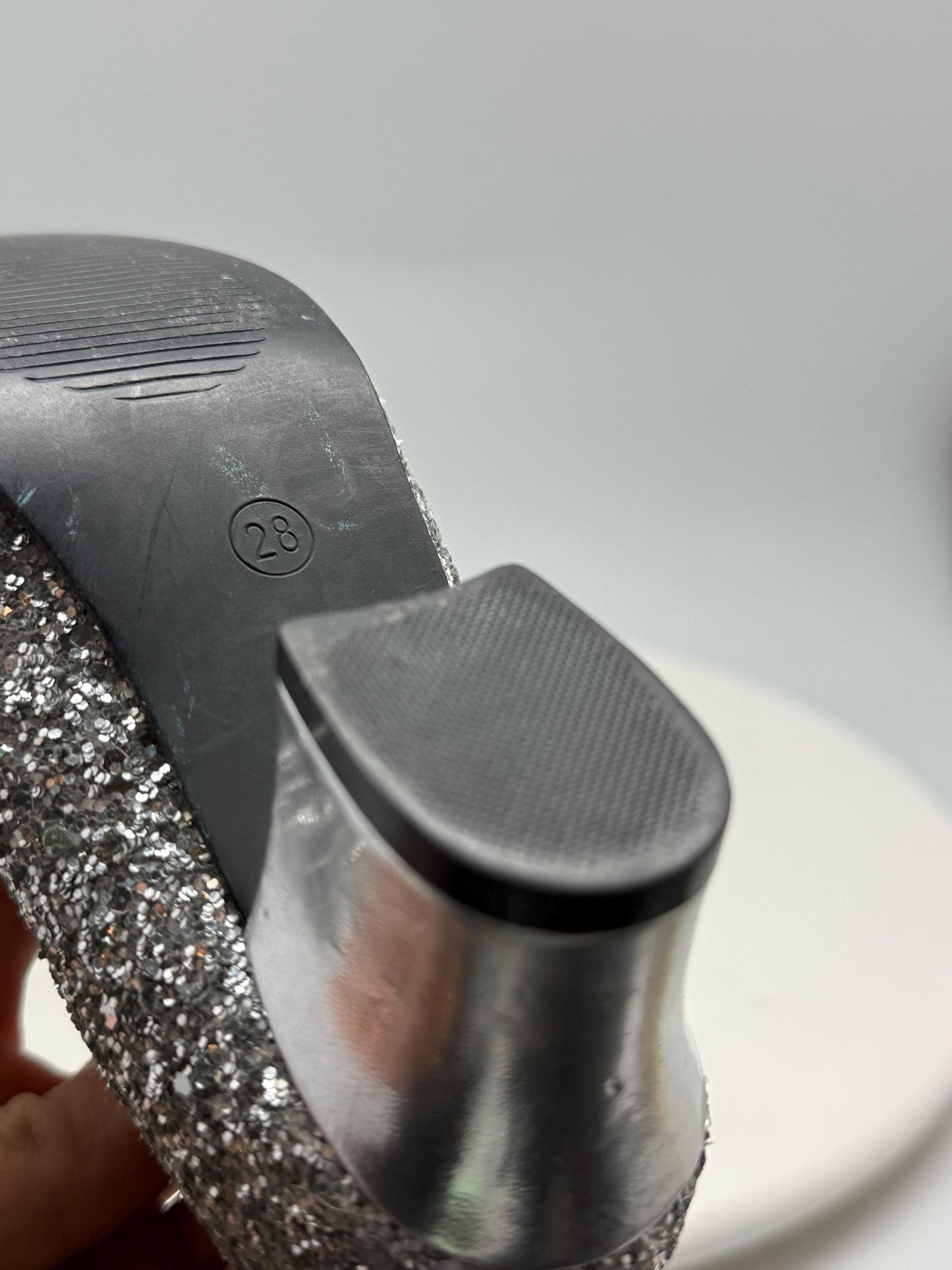 Silver Glitter Mary Jane Shoes For Kids — additional view 10