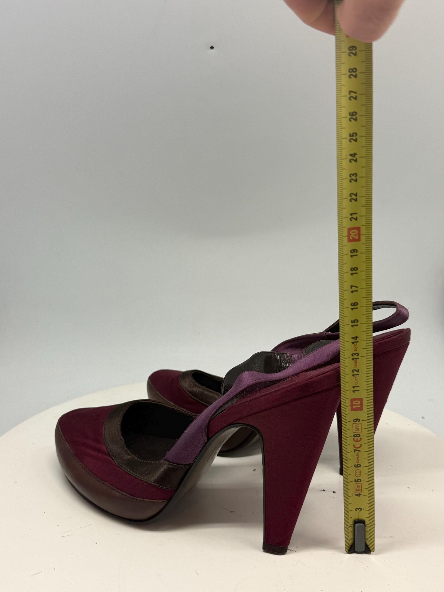 Burgundy Purple Luxury Heels — additional view 8