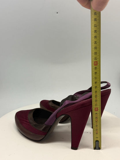 Burgundy Purple Luxury Heels — additional view 8