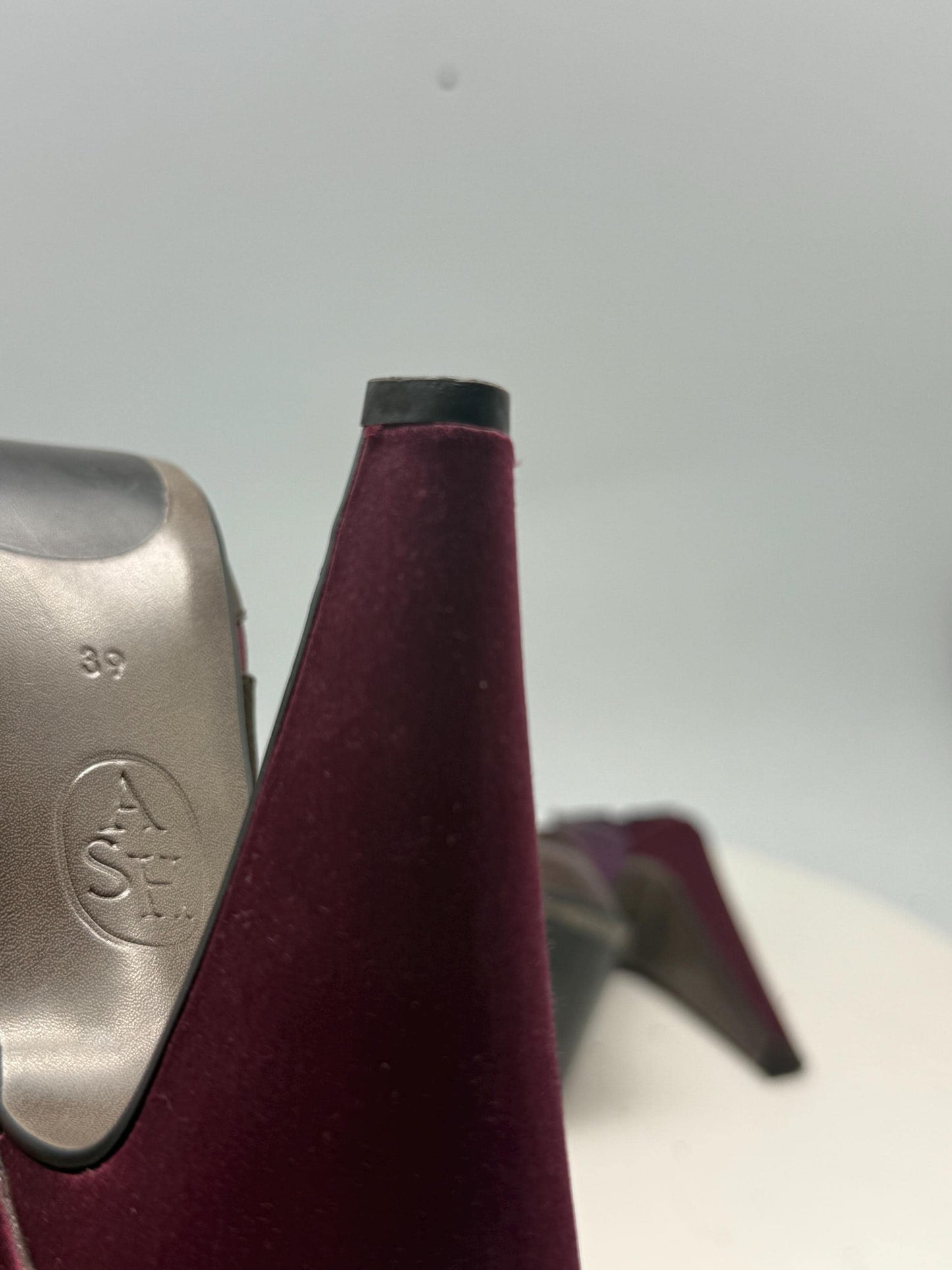 Burgundy Purple Luxury Heels — additional view 10