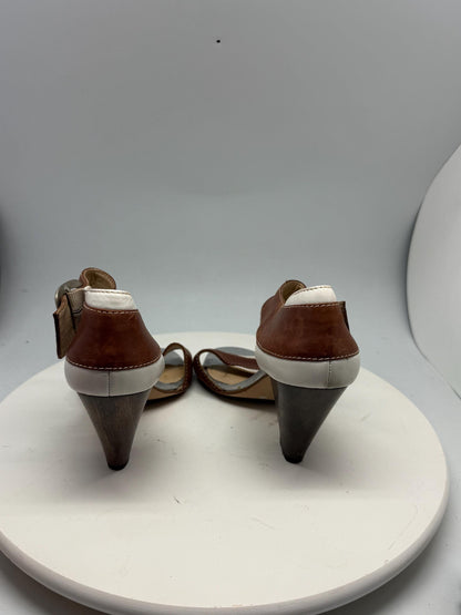 Pedro Miralles Brown and White High Heels — additional view 6