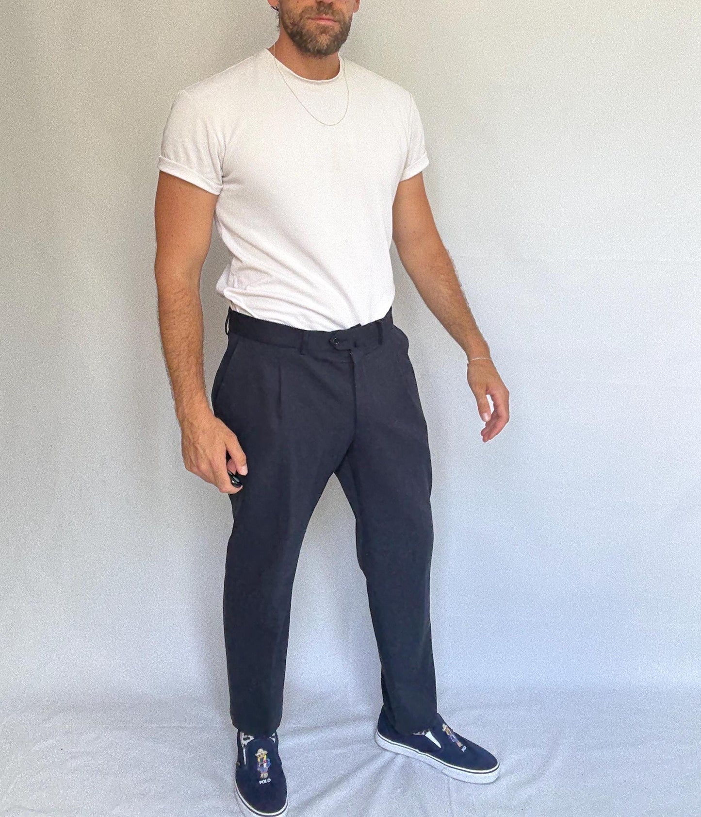Dark Blue Emidio Tucci Trousers