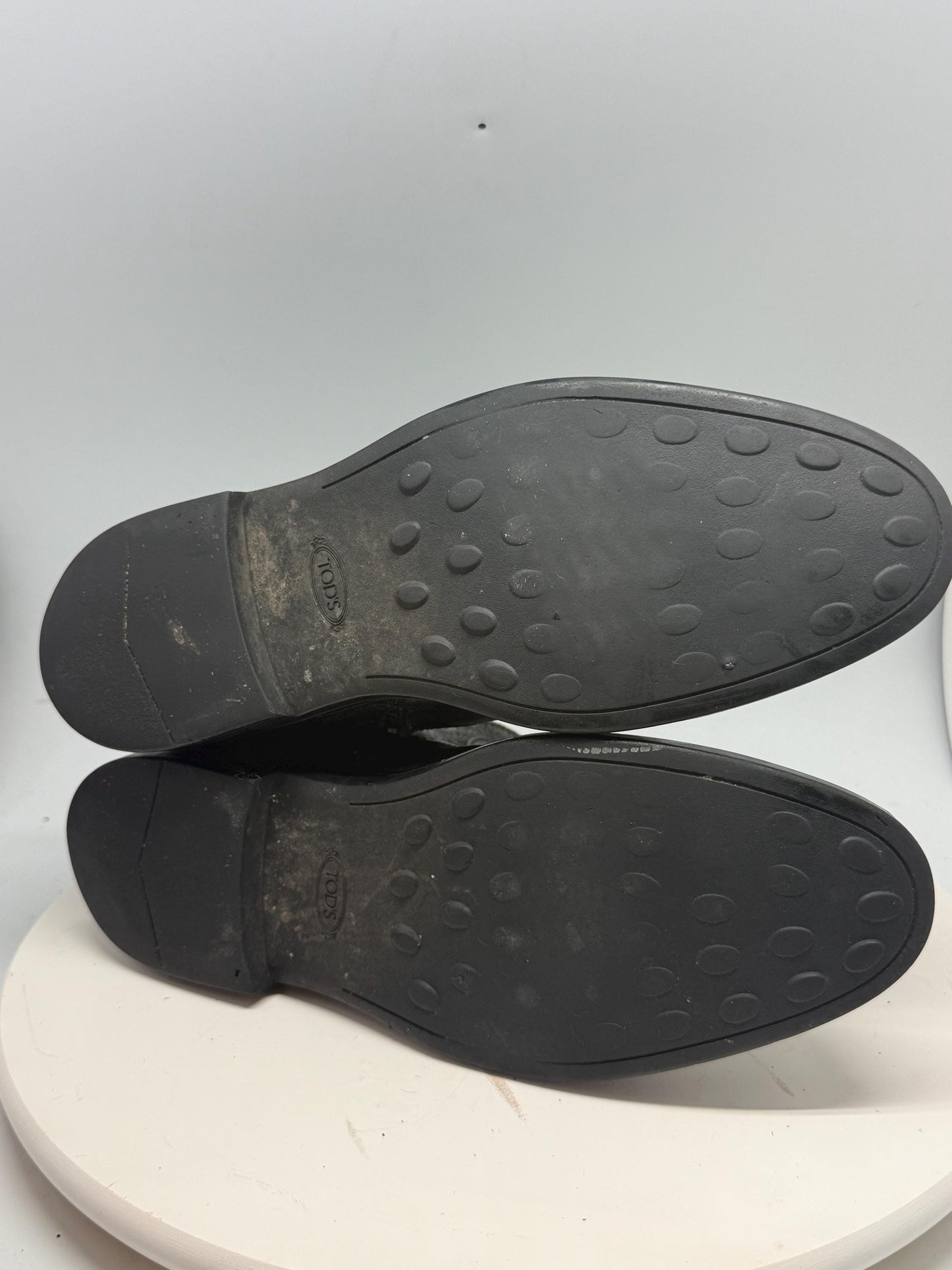 Tod's Black Leather Ankle Boots for Men — additional view 12