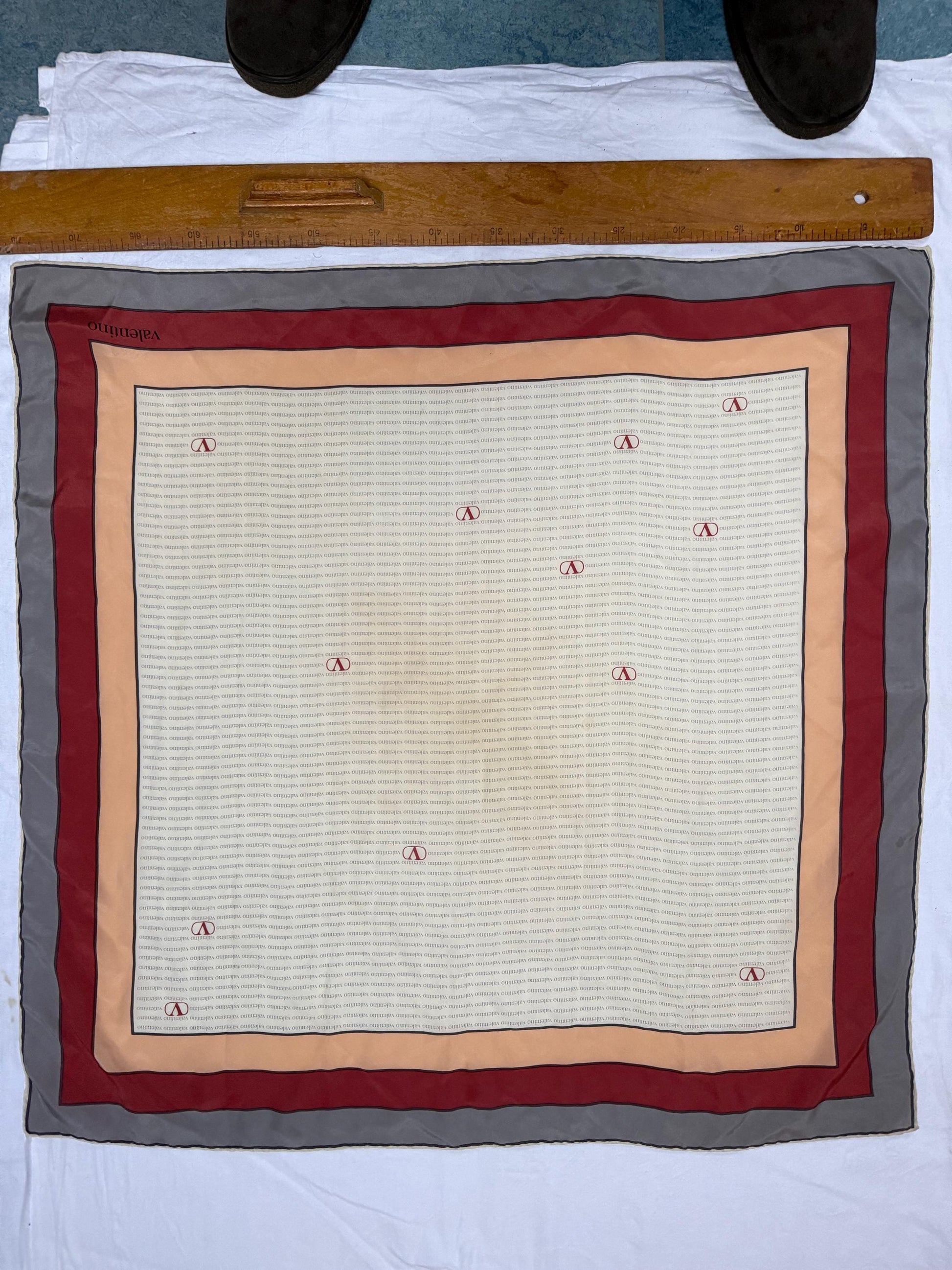 Vintage Valentino Silk Scarf — additional view 6