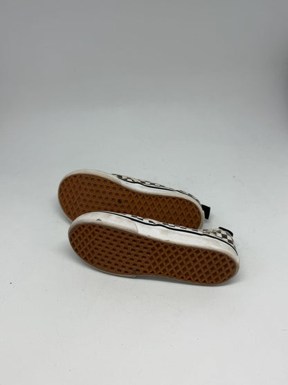Vintage Black White Checkered Toddler Sneakers — additional view 5
