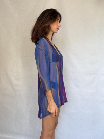 Vintage Sheer Bohemian Beach Cover-Up — additional view 10