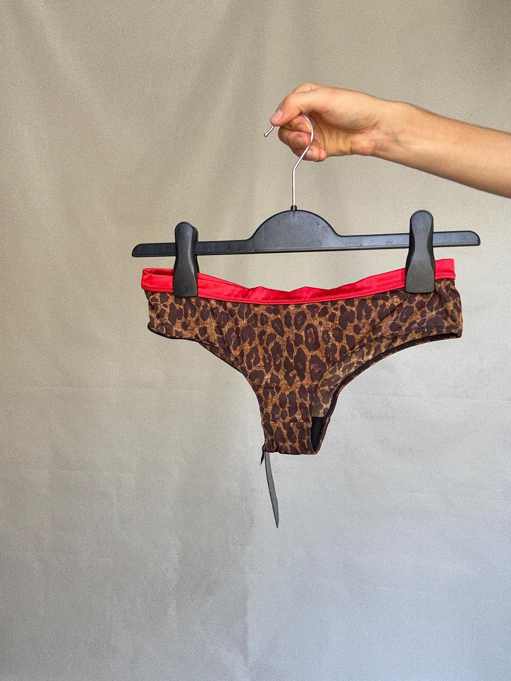 Pussycat Dolls Leopard Print Thongs — back view