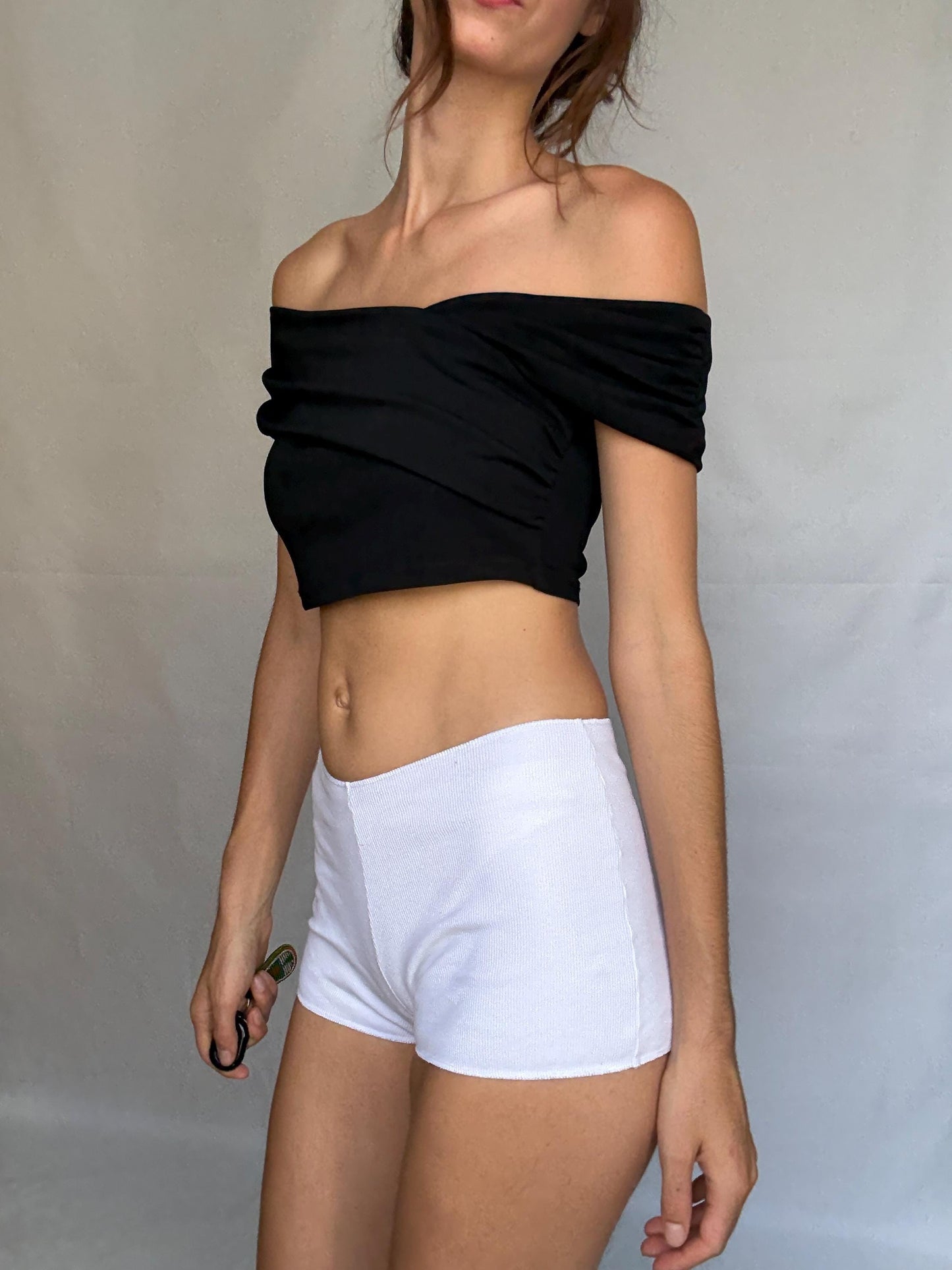 Vintage Stephane Plassier White Hipster Shorts — additional view 16