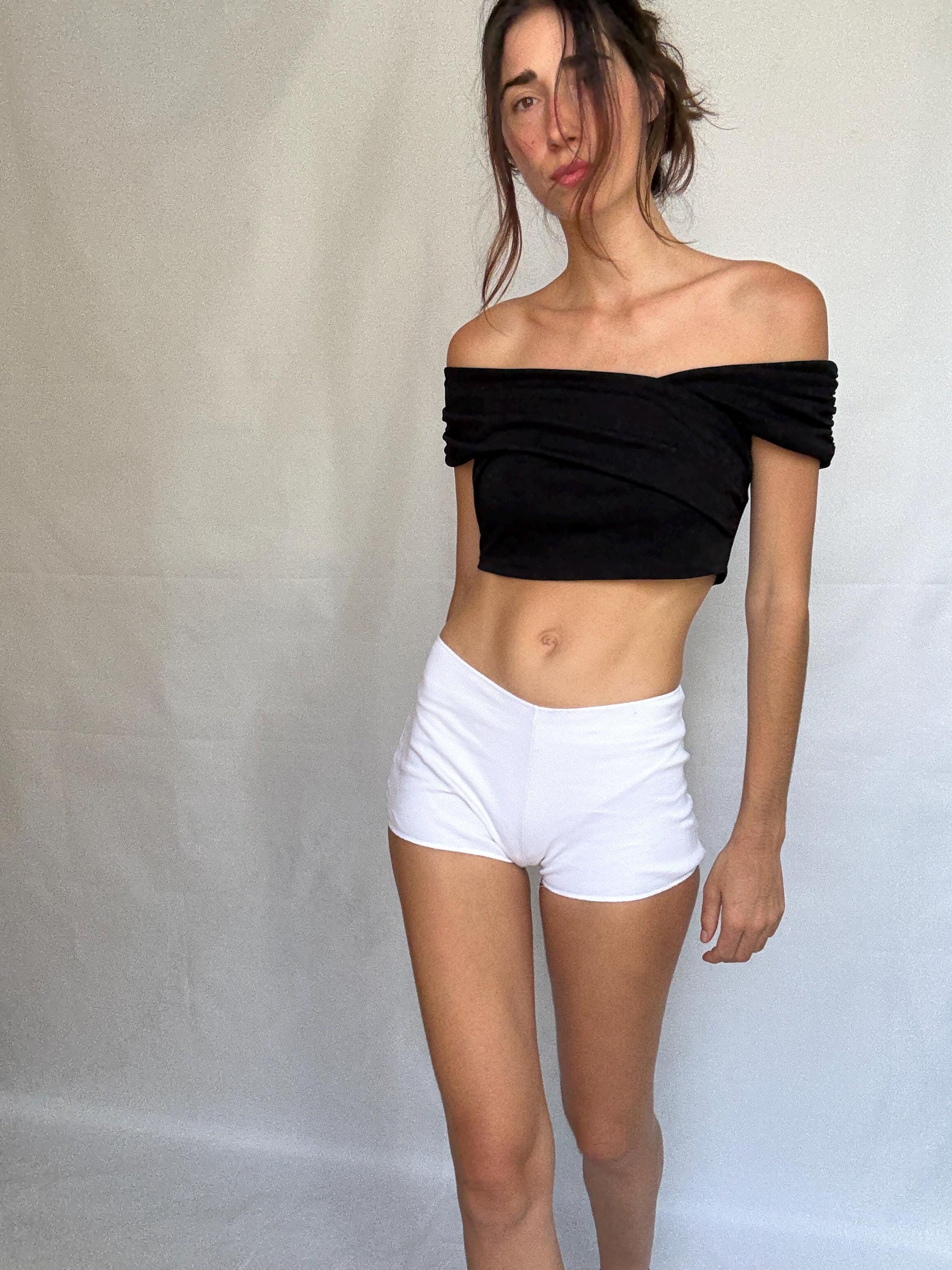 Vintage Stephane Plassier White Hipster Shorts — additional view 15