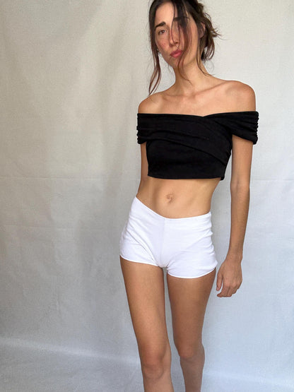Vintage Stephane Plassier White Hipster Shorts — additional view 15