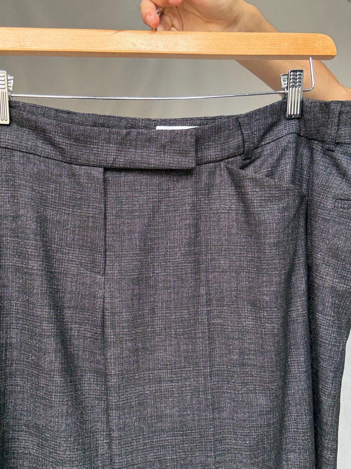 Vintage Rene Lezard wool wonan trousers, luxury designer tailored fit designer pants, EU 44.