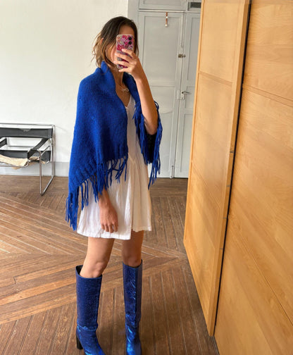 Vintage Blue Streetwear Scarf — additional view 10