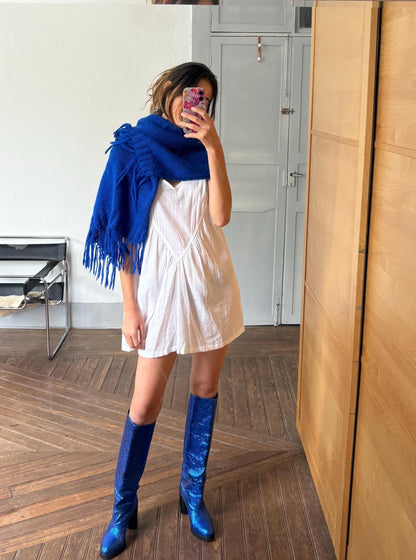 Vintage Blue Streetwear Scarf — additional view 12