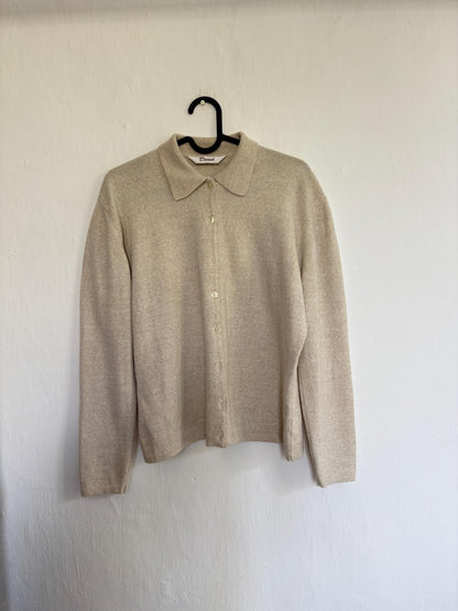 Vintage Off-White Merino Wool Vest — additional view 10