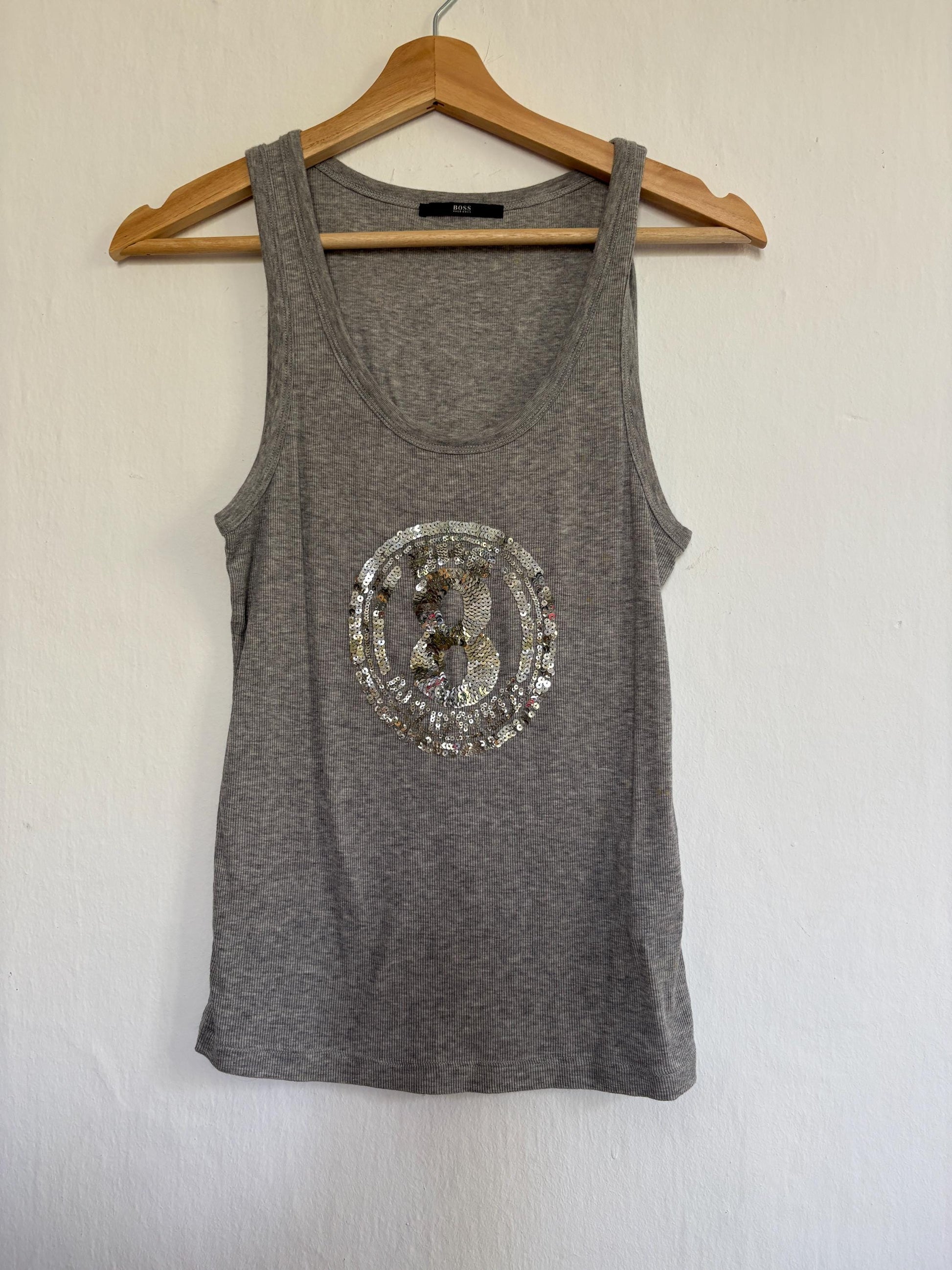 Grey Cotton Tank Top — additional view 11
