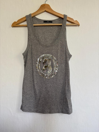 Grey Cotton Tank Top — additional view 11