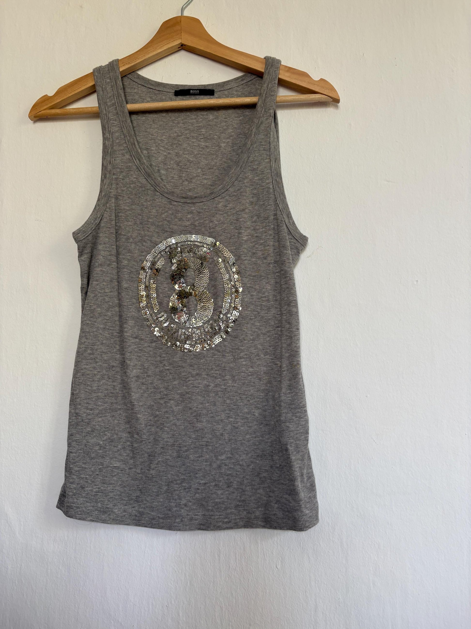Grey Cotton Tank Top — additional view 10