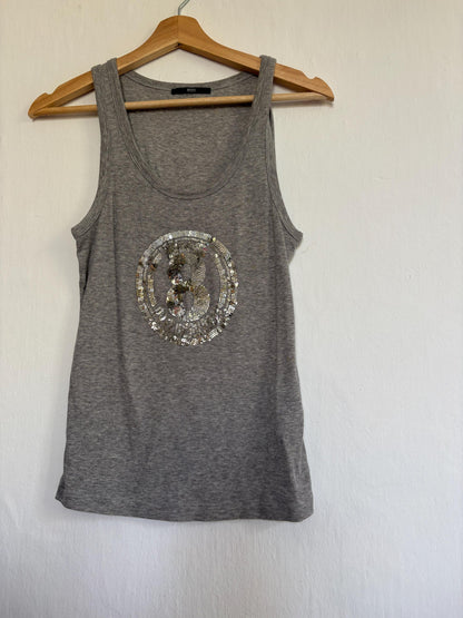 Grey Cotton Tank Top — additional view 10