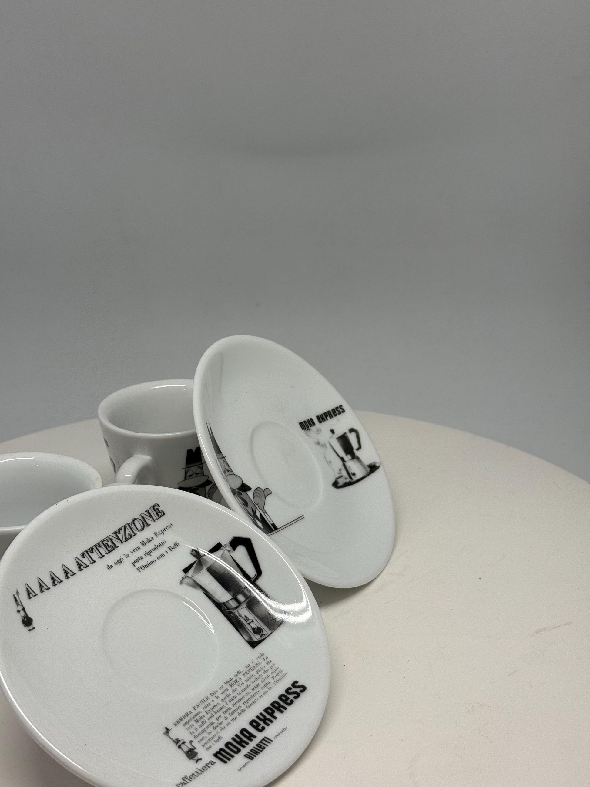 Vintage Bialetti Porcelain Espresso Cups Set — additional view 5