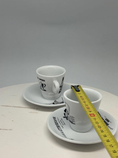 Vintage Bialetti Porcelain Espresso Cups Set — additional view 10