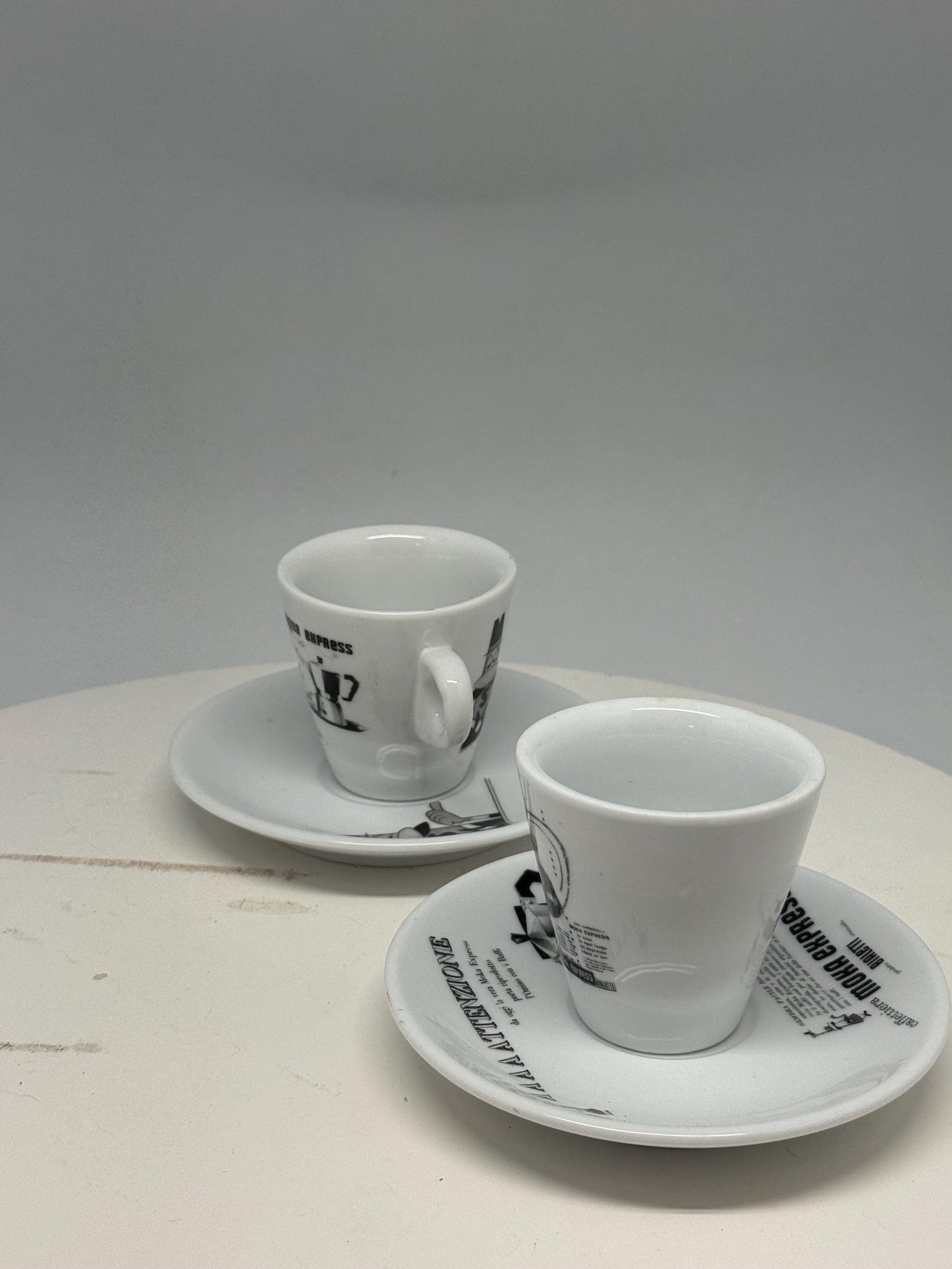 Vintage Bialetti Porcelain Espresso Cups Set — additional view 9