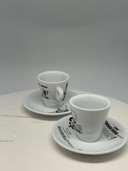 Vintage Bialetti Porcelain Espresso Cups Set — additional view 9