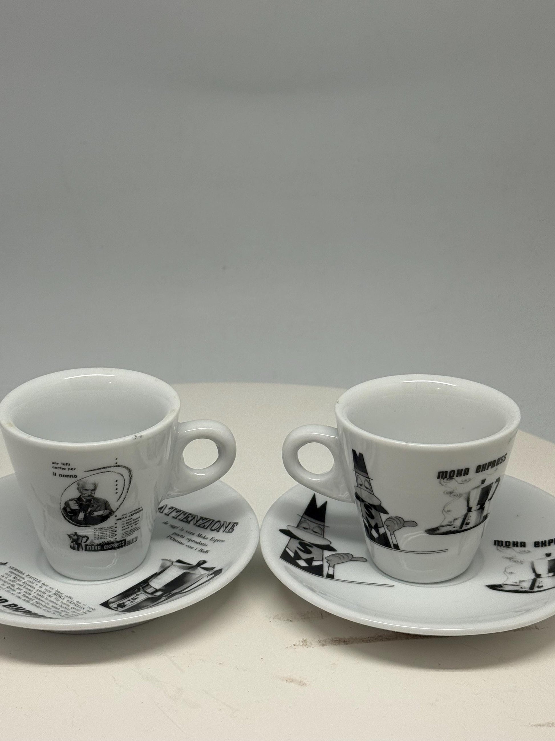 Vintage Bialetti Porcelain Espresso Cups Set — additional view 16