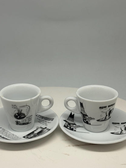 Vintage Bialetti Porcelain Espresso Cups Set — additional view 16