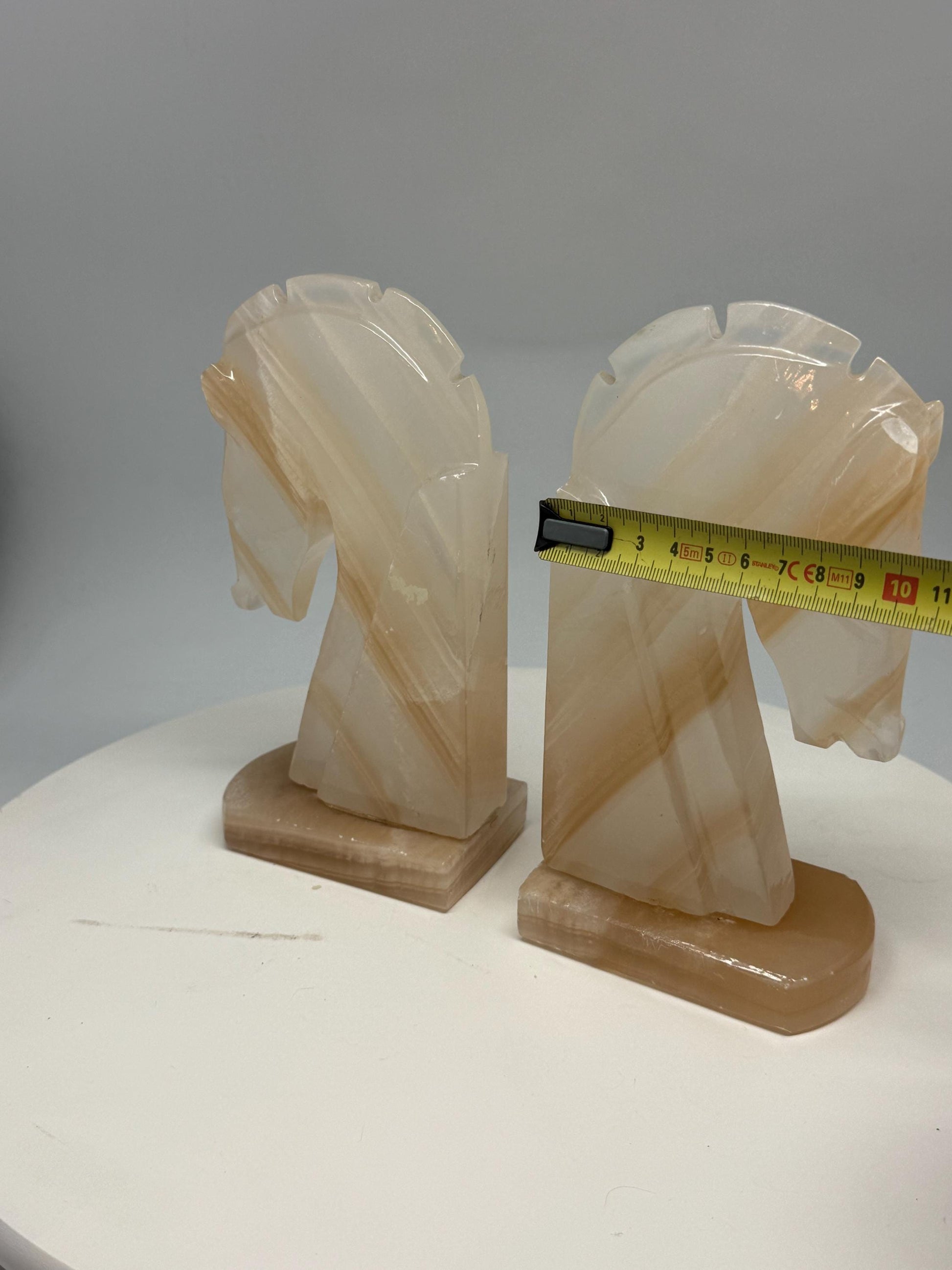 Vintage Onyx Horse Head Bookends — additional view 11