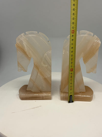 Vintage Onyx Horse Head Bookends — additional view 10