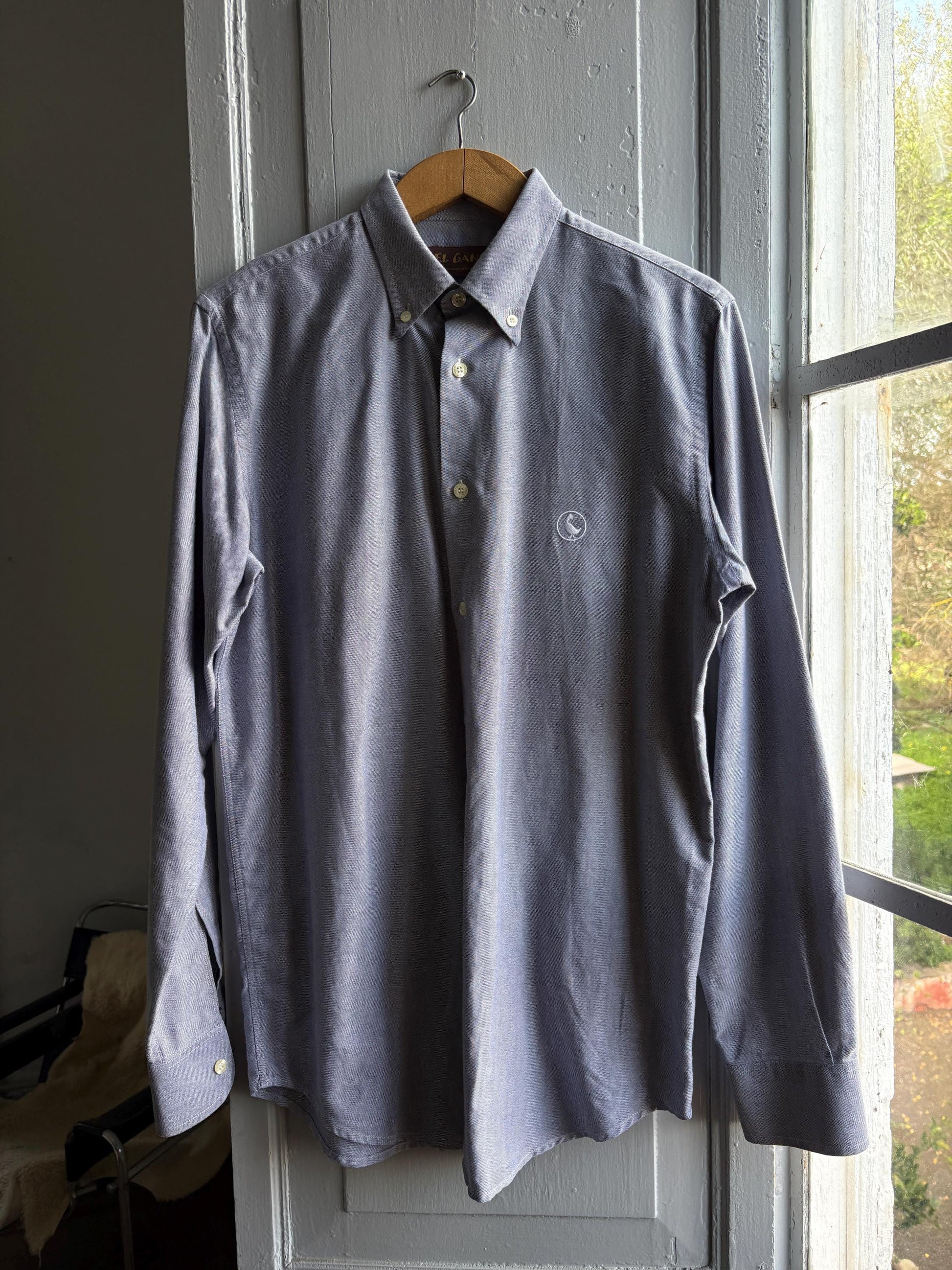 Light Blue Cotton Button-Up Shirt — additional view 12