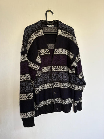 Vintage Fair Isle Wool Blend Cardigan — additional view 6