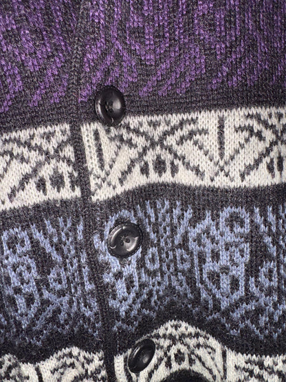 Vintage Fair Isle Wool Blend Cardigan — additional view 8